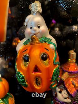 Arbre de Noël décoré pour Halloween / Ornements de Noël de l'Ancien Monde - Halloween / Vintage / Rare