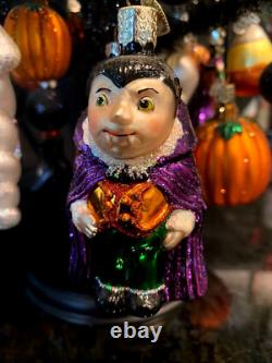 Arbre de Noël décoré pour Halloween / Ornements de Noël de l'Ancien Monde - Halloween / Vintage / Rare