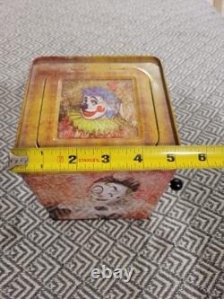 Atico Clown Effrayant et Glauque Pop-Up Jack In The Box Jouet de Style Vintage - Très Rare