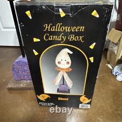 BOÎTE DE BONBONS HALLOWEEN VINTAGE RARE 38 GRAND GHOST AVEC BOÎTE