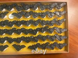 Bagues en plastique de chauve-souris vintage pour Halloween ! Rare ! 67 bagues de chauve-souris