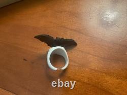 Bagues en plastique de chauve-souris vintage pour Halloween ! Rare ! 67 bagues de chauve-souris