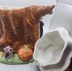 Bocal à biscuits Vintage Disney Store Halloween Winnie l'Ourson et ses amis Rare avec boîte d'origine en état neuf