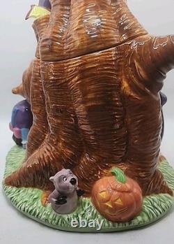 Bocal à biscuits Vintage Disney Store Halloween Winnie l'Ourson et ses amis Rare avec boîte d'origine en état neuf