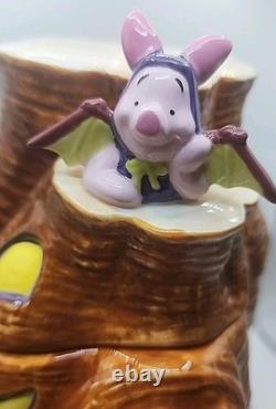 Bocal à biscuits Vintage Disney Store Halloween Winnie l'Ourson et ses amis Rare avec boîte d'origine en état neuf