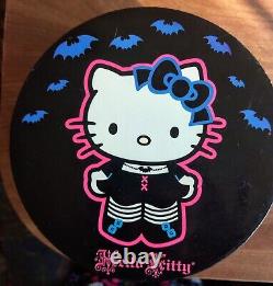 Boîte à musique gothique Hello Kitty rare/vintage, le vent joue Fantasia 2003, Halloween