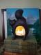 Bougeoir En Terre Cuite Noir En Forme De Chat Vintage Rare Pour Halloween