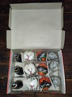 Bougies de décoration d'Halloween vintage rares - Grande boîte d'affichage complète de 12 unités
