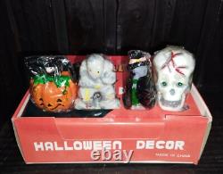 Bougies de décoration d'Halloween vintage rares - Grande boîte d'affichage complète de 12 unités