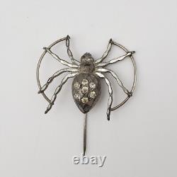 Broche épingle araignée vintage htf rare gothique dark academia Halloween