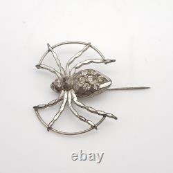 Broche épingle araignée vintage htf rare gothique dark academia Halloween