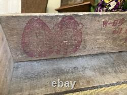 Caisse en bois vintage rare de soda Trick R Treat Elgin Illinois ? Boîte d'Halloween