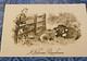 Carte Postale Antique Halloween Rare Vintage Gibson Sepia Petit Garçon Jol