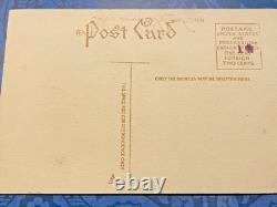 Carte Postale Antique Halloween RARE Vintage Gibson Sepia Petit Garçon JOL