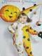 Carte Postale D'halloween Ellen Clapsaddle Série De Loups 31 Petite Fille Clown Vintage Rare