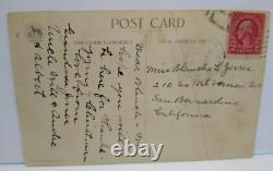 Carte Postale d'Halloween Ellen Clapsaddle Série de Loups 31 Petite Fille Clown Vintage RARE