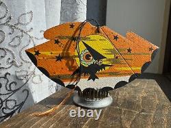 Cartes de place de pont vintage 6 hibou Halloween Art Déco, marque de 1920, rare