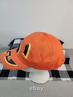 Chapeau de citrouille Jack'O Lantern d'Halloween ajustable rare du département 56 de collection vintage.