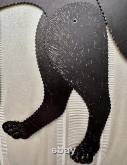 Chat Noir Découpé Jointé Halloween Vintage Beistle Rare