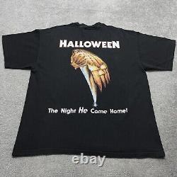 Chemise de film d'Halloween vintage Michael Myers pour adulte XL Purement et simplement maléfique RARE