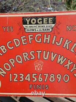 Conseil D'administration Rare Yogee Ouija 1944 Lee Industries Chicago Antique Vintage Halloween