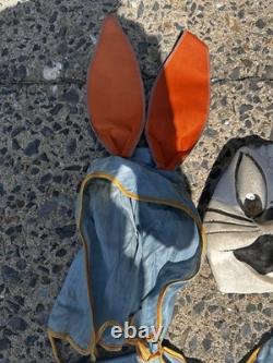 Costume d'Halloween Vintage Rare de Bugs Bunny Sans Boîte Warner Bros. Étoffe de Visage