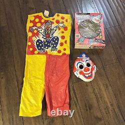 Costume de Clown Vintage Rob Zombie HALLOWEEN en Boîte Collegeville ! Très Rare Avec Boîte