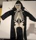 Costume De Mascarade Halloween Pour Enfants En Squelette Vintage Années 1920-1930 Rare