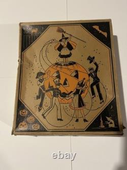 Costume de Mascarade Halloween pour Enfants en Squelette Vintage Années 1920-1930 RARE