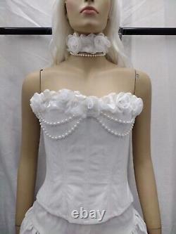 Costume de mariée en lingerie vintage trashy rare pour Halloween cosplay