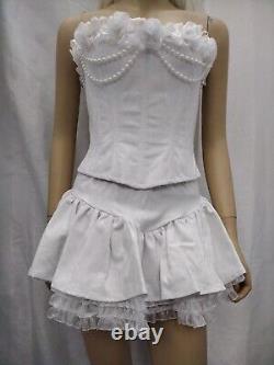 Costume de mariée en lingerie vintage trashy rare pour Halloween cosplay