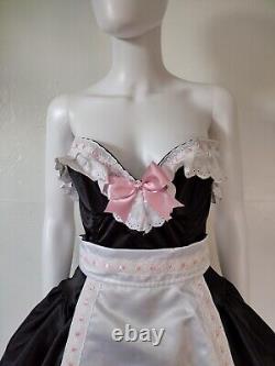 Costume de soubrette de luxe vintage rare en lingerie trashy pour Halloween Cosplay