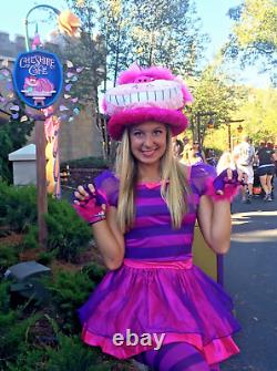 Costume rare de Disney Alice au Pays des Merveilles CHESHIRE CAT Halloween