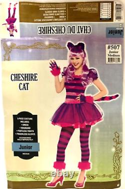 Costume rare de Disney Alice au Pays des Merveilles CHESHIRE CAT Halloween