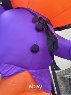 Décor de jardin gonflable Colossal Pumpkin Man de Gemmy Halloween de 12 pieds 2005 RARE