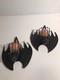 Dept 56 Halloween Chauves-souris Ensemble De 2 Appliques Murales Avec Votives 8l Vintage ! Rare