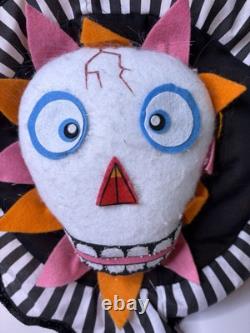 ENSEMBLE DE 3 OREILLERS HALLOWEEN GLITTERVILLE AVEC FIBRES OPTIQUES 17D RARE VINTAGE