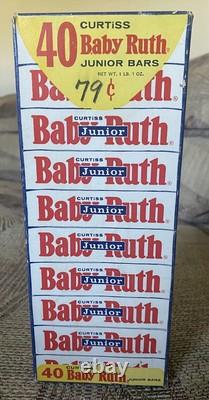 Édition Halloween RARE VINTAGE BABY RUTH Curtiss No Tricks Boîte de Barres de Chocolat Junior