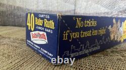 Édition Halloween RARE VINTAGE BABY RUTH Curtiss No Tricks Boîte de Barres de Chocolat Junior