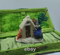 Elf Se Cache De La Sorcière Halloween Antique Allemand Bisque Neige Bébé Hertwig 8398 Rare