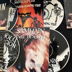 Ensemble de boîtes CD Samhain rare et épuisé avec cartes promotionnelles rares de Misfits Danzig