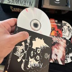 Ensemble de boîtes CD Samhain rare et épuisé avec cartes promotionnelles rares de Misfits Danzig