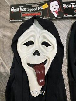 Ensemble de masques Scream Ghostface étiquetés Vintage Wassup! RARE 2016 Fun World DIV