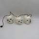 Ensemble Vintage De Rares (3) TÊtes De Mort Lampes à Guirlande En Plastique Soufflé Halloween Fonctionnelles