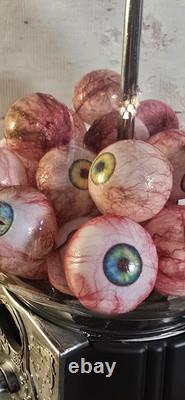 Étrangetés Curiosités Bizarres ART Vtg Machine à Bonbons Fait Main Yeux Creepy RARE