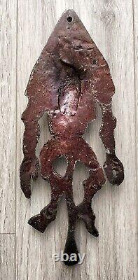 Figurine métallique rare soviétique russe du Diable Demon Satan Halloween URSS