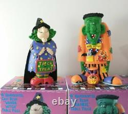 Figurines d'HALLOWEEN Peintes à la Main KOOKIE SPOOKIES Vintage 1995 par Sue Dreamer RARES