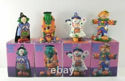 Figurines d'HALLOWEEN peintes à la main KOOKIE SPOOKIES vintage 1995 par Sue Dreamer RARES