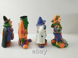 Figurines d'HALLOWEEN peintes à la main KOOKIE SPOOKIES vintage 1995 par Sue Dreamer RARES