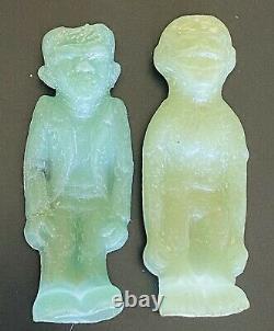 Frankenstein Années 1960 Vintage 2 Monster Lot Wax Candy Syrup Halloween Rare